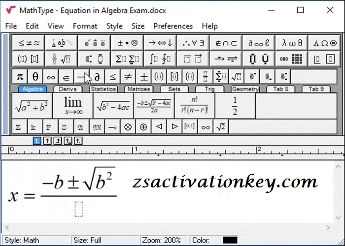 MathType Product Key