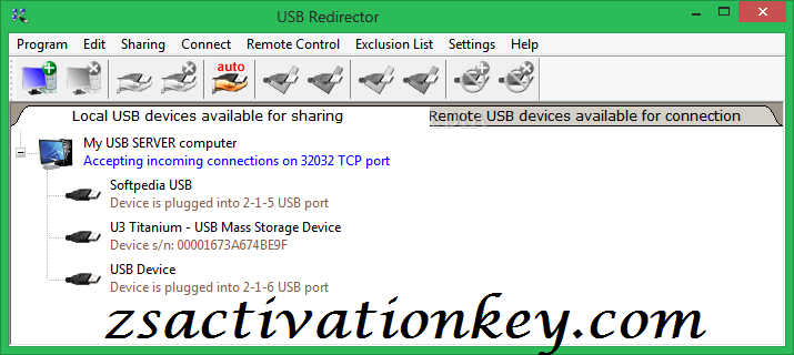 USB redirector license key